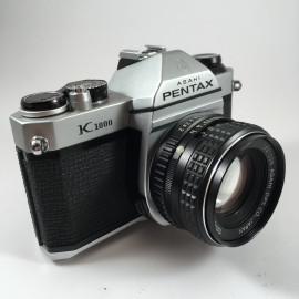 pentax k1000 smc 55mm 2 reflex film 35mm 135 analog camera vintage