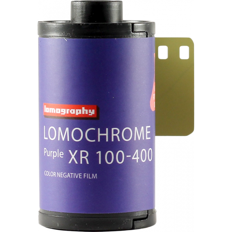 lomography purple lomochrome 100 400 XR 35mm couleur négatif argentique