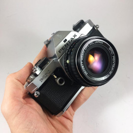 pentax mx analog film camera 50mm 1.7 reflex 35mm 135 shock