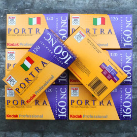 kodak portra 160 NC natural color expired print film pack 5 analog camera photo 2005 expired 120 roll