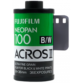 fujifilm fuji acros II neopan 100 iso 36 exposures exp 35mm 135 film black and white photo