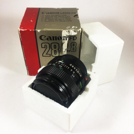 Canon FD New 28mm 2.8 objectif ancien vintage argentique 35mm 24 36