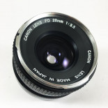 Canon FD Chrome 28mm 3.5 objectif vintage 35mm 24 36 antique vintage analog reflex 24 36