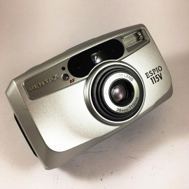 point and shoot Pentax camera analog espio 115V 38 115 35mm compact autofocus zoom antique 2002