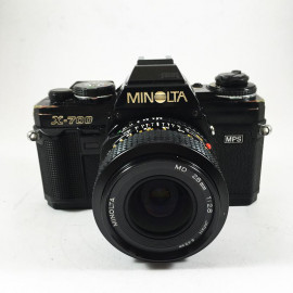 minolta x 700 x-700 md rokkor 28mm 2.8 reflex appareil argentique 35mm ancien
