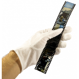 gants de laboratoire en nettoyage coton optique pellicule film appareil paire objectif lentille labo