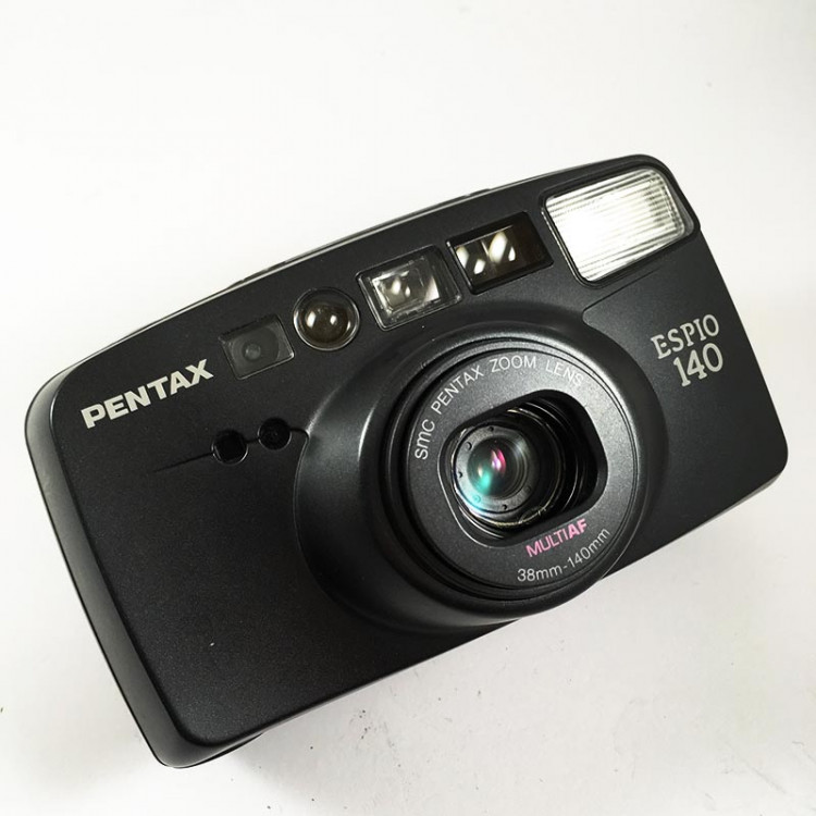 Pentax appareil argentique espio 140 noir 38 140 35mm compact autofocus zoom ancien