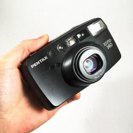 Pentax appareil argentique espio 140 noir 38 140 35mm compact autofocus zoom ancien