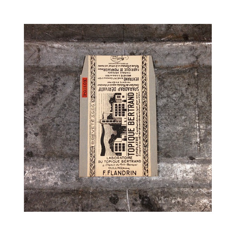 topique bertrand small bag pharmacy pharmacist flandrin poison antique vintage 1920