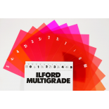 ilford multigrade set 12 filtres papier photo noir et blanc tirage argentique agrandisseur filtre de contraste