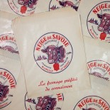 cheese bag paper antique vintage neige de savoie rumilly 1950