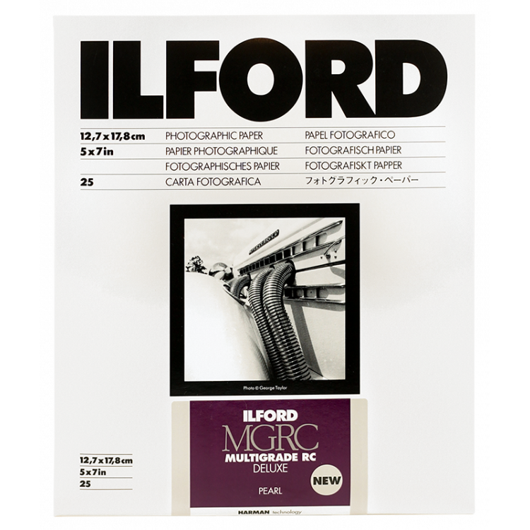 ilford multigrade mgrc V 5 pearl resin coated variant photo paper black and white rc resin coated 13 18cm 25 pieces sheets