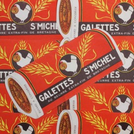 vintage blotting paper advertising antique 1950 1960 galettes st michel biscuits