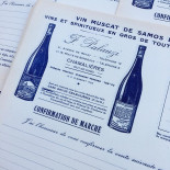 facture papier vin muscat de samos mission africaine palauzi 1930 vigneron