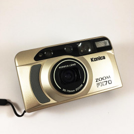 Konica Zoom FX70 35mm 135 35-70mm analog film camera compact zoom
