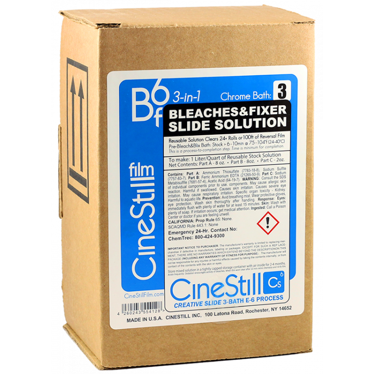 cinestill bf6 bleaches fixer developer slide color chrome bath 3 kit second bath 1 liter