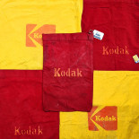 fabric bag red yellow kodak industry laboratory chalon sur saone vintage antique 1950 1960 1970 photo photography