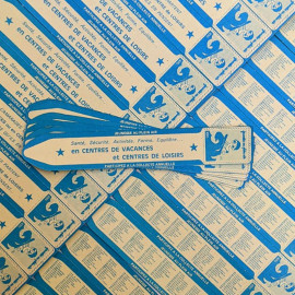 bookmark antique vintage paper school jeunesse au plein air social association 1978
