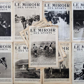 paper book newspaper le miroir des sports 1920 sport photo france antique vintage illustrated graphic weekly 1920 1921 1922