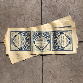 Biscuit biscuiterie label cover box paper sologne bourbonnaise 1930 vintage old top antique
