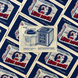 little cardboard paper card vintage soap rodoll 1930 1940 grocery perfume perfumery pharmacy giraud lyon oullins