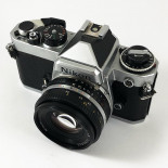 nikon fe nikon lens nikkor 50mm 1.8 35mm reflex analog film vintage analog camera reflex