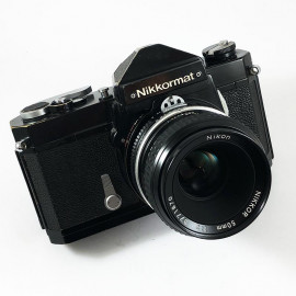 nikon nikkormat ft noir reflex argentique appareil photo nikkor lens 50mm 2 ancien vintage