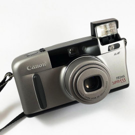 Canon Prima Super 135 analog film camera compact 35mm 38-135mm vintage flash automatic