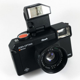 agfa optima sensor electronic flash solitar 40mm 2.8 compact analog film camera
