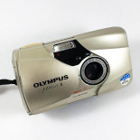 olympus mju 2 champagne blanc argent champagne 35mm 2.8 point and shoot II 1997 135 argent argentique