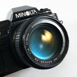 minolta x-300 x300 noir 135 reflex appareil argentique 35mm vintage ancien mc rokkor pg 50mm 1.4
