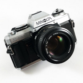 minolta x-500 135 pellicule reflex appareil argentique 35mm vintage ancien chrome md rokkor 50mm 1.4