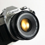 canon ae1 ae-1 reflex analog 50mm 1.8 35mm 135 chrome silver new fd lens analog film camera reflex slr