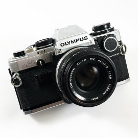 olympus om10 zuiko auto s 50mm 1.8 vintage analog camera reflex manual adapter slr film camera