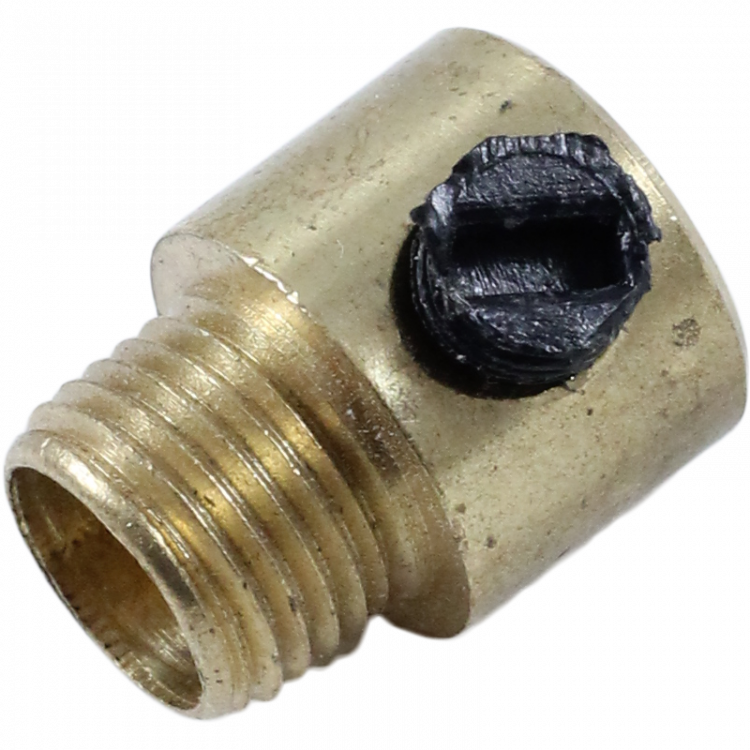 serre-câble M10 filetage laiton laitonnée doré or métal électrique électricité