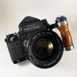 pentax 67 6x7 takumar asahi 75mm 4.5 medium format camera 120 analog camera reflex slr