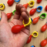 bague à eau en plastique jeu jouet de fete forraine forain ancien vintage 1990 coloré couleur