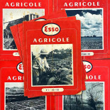 esso agricole farm farmer paper book illustrated newspaper antique vintage 1950 1952