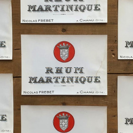 rhum martinique label antique vintage alcohol distillery printing factory 1930 1910 1920 nicolas frebet
