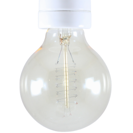 light lightbulb carbon filament electricity e27 spiral 30w
