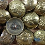french gendarme gendarmerie nationale 1930 gold brass vintage button buttons 21mm