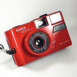 konica efp3 rouge 36mm automatique compact point and shoot film pellicule argentique photographie 24x36 35mm