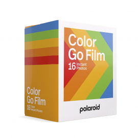 pellicule instantanée polaroid double pack bi-pack miniature mini petit polaroid go 16 photos couleur bord blanc