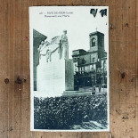 antique vintage postcard old collection french france rive de gier village monument war photograhy 1923 1920 1930