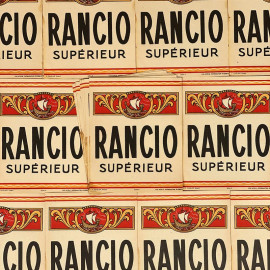 rancio wine label paper antique vintage alcool bar printing factory 1920 1900