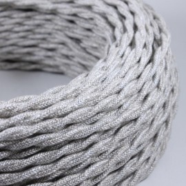 cable electrique couleur fil textile vintage tissu chanvre torsadé coloré lampe luminaire