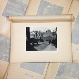 quai st antoine gravure héliogravure ancien blanc et demilly noir et blanc lyon papier 1930 bouquiniste