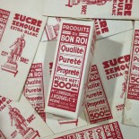 Semolina sugar box antique vintage paper grocery 1950