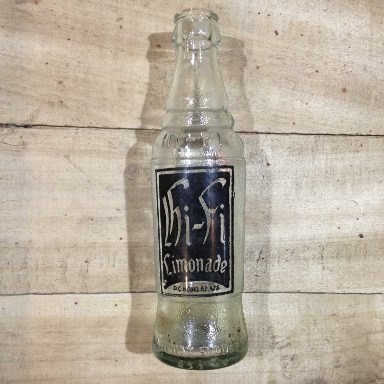 hifi lemonade bottle antique vintage black bar 1950