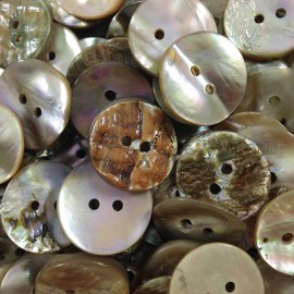 haberdashery antique vintage nacre mother of pearl button 18mm 1960